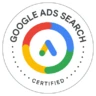 Abzeichen Google Ads zertifiziert: Suchanzeigen