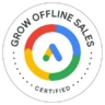 Abzeichen Google Ads zertifiziert: Offline-Umsätze steigern